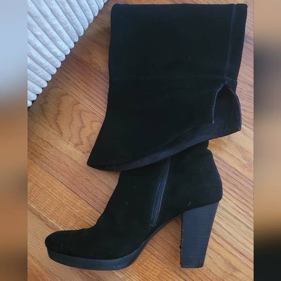 Nine west gorgeous black boots over the knee sz 7.5M - Picture 3 of 8
